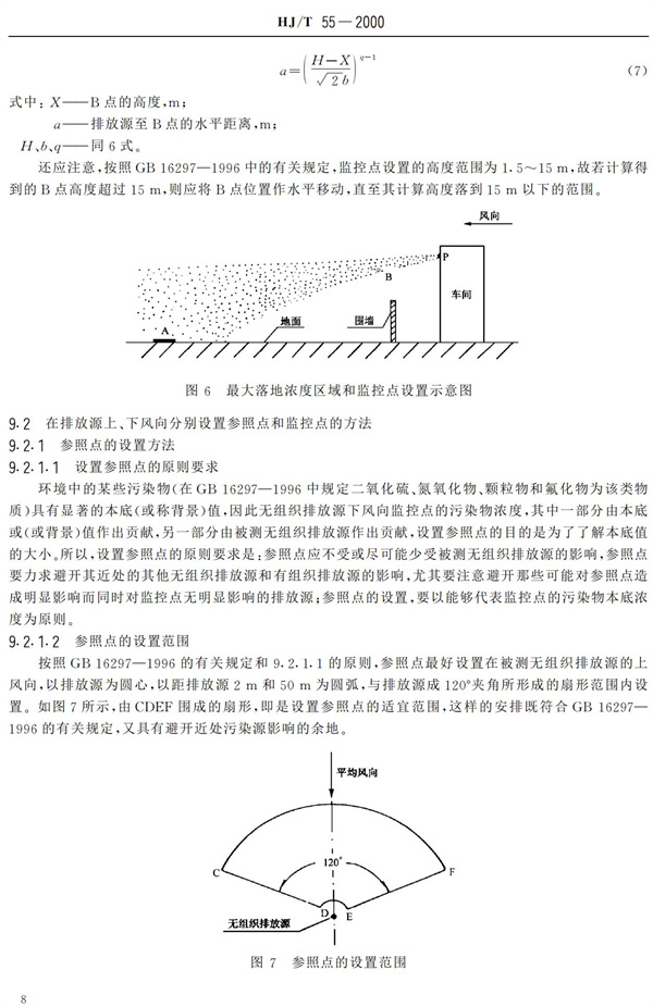 HJ-T55-2000大氣污染物無(wú)組織排放監(jiān)測(cè)技術(shù)導(dǎo)則(圖10)